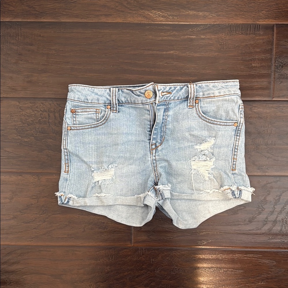 Denim Distressed Women Shorts